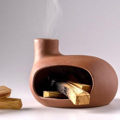 Ceramic Incense Burner Set with Palo Santo and Sage