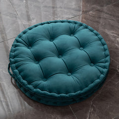 Nordic Plush Tufted Floor Cushion — Round Meditation & Shala Zafu