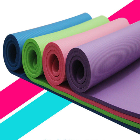 Premium 10mm Thick Yoga Mat for Fitness and Exercise