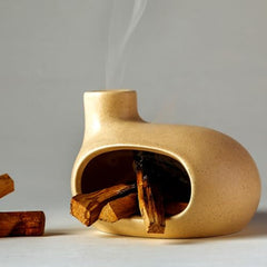 Ceramic Incense Burner Set with Palo Santo and Sage