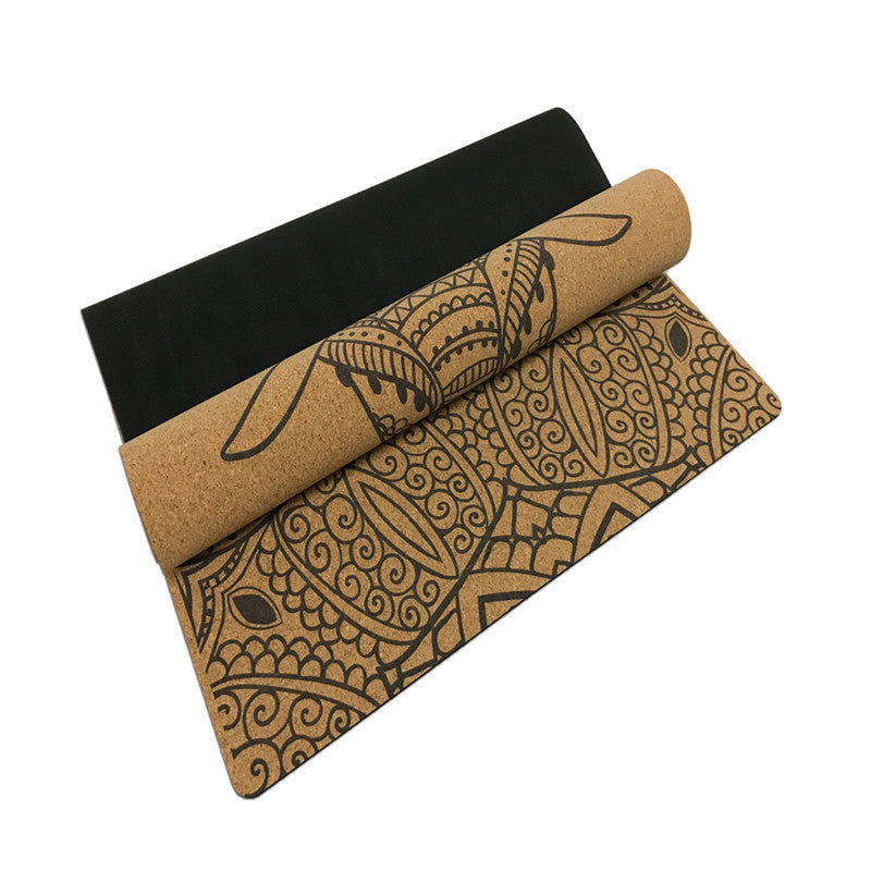 Rubber fitness mat