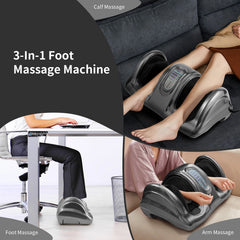 Therapeutic Shiatsu Foot Massager with Deep Rolling Therapy