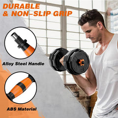 Adjustable Multi-Functional Dumbbell and Barbell Home Gym Set