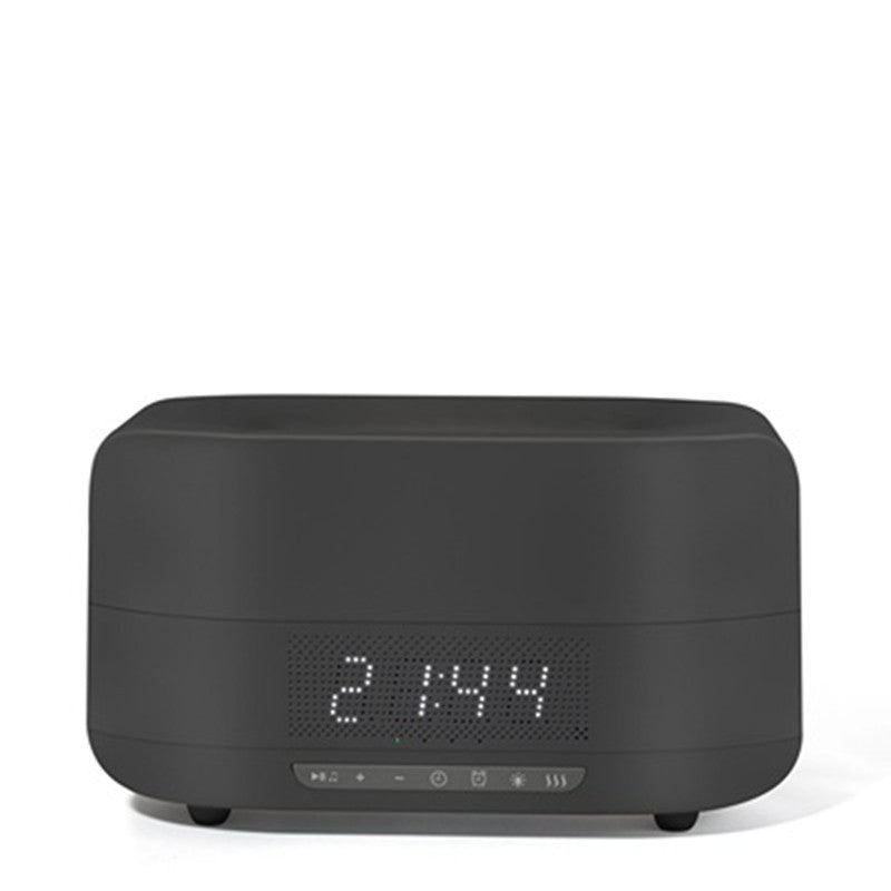 Bluetooth Flame Humidifier Speaker with Digital Clock Display