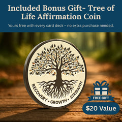 Recovery Affirmation Card Deck Inspirational Gift Set