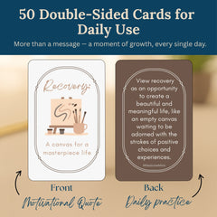 Recovery Affirmation Card Deck Inspirational Gift Set