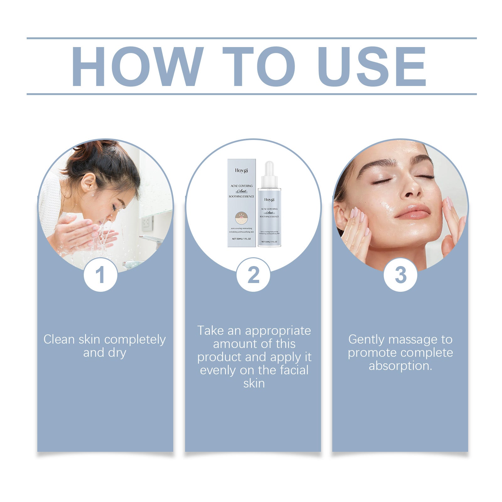 Acne Soothing Hydrating Facial Care Serum Solution
