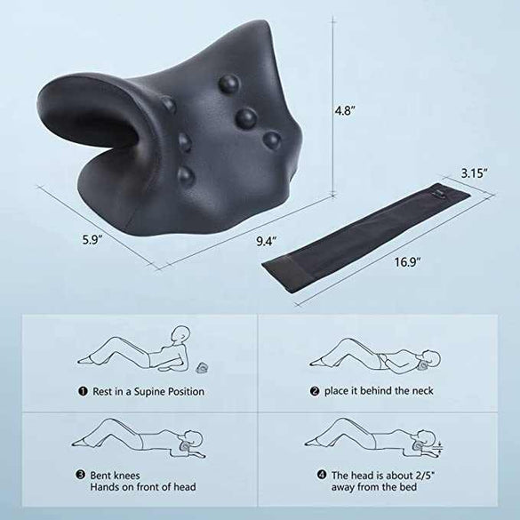 Traditional Heated Neck and Shoulder Cervical Traction Pillow