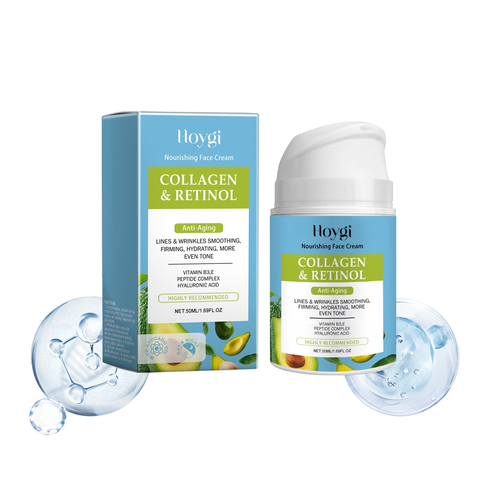 Collagen Facial Moisturizing Cream for Soft and Smooth Skin