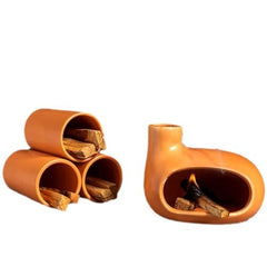 Ceramic Incense Burner Set with Palo Santo and Sage