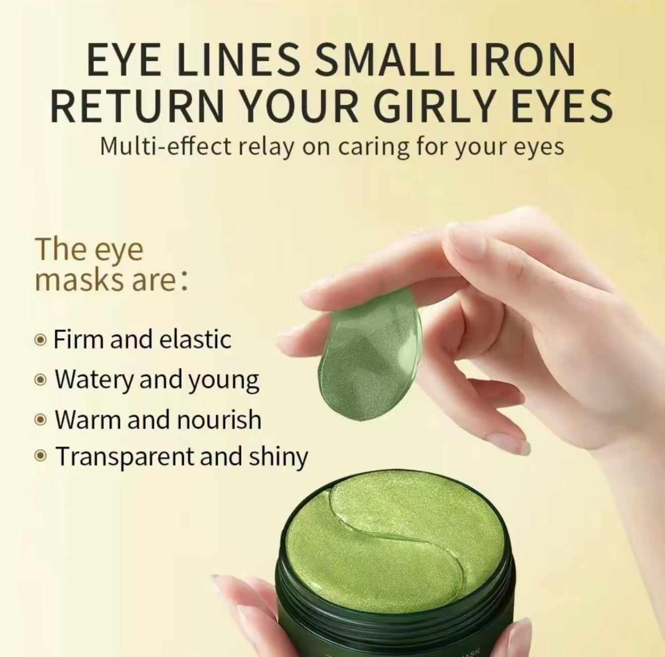 AvocaGlow Moisturizing Eye Mask Pads for Smooth Skin