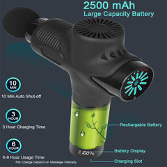 Mini LCD Deep Tissue Fascia Massage Gun Device