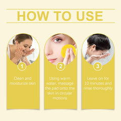 Turmeric Cleansing Facial Pads for Gentle Exfoliating Skin Care