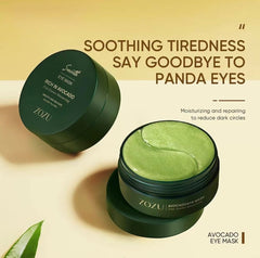 AvocaGlow Moisturizing Eye Mask Pads for Smooth Skin
