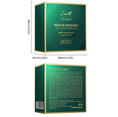 AvocaGlow Moisturizing Eye Mask Pads for Smooth Skin