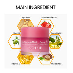 Moisturizing Lip Sleeping Mask for Smooth and Plump Lips