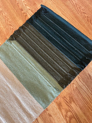 Hand-Loomed Organic Cotton Yoga Rug — Natural Botanical Dye Collection