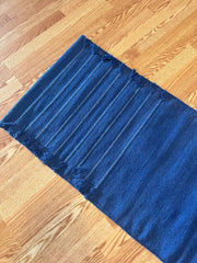Hand-Loomed Organic Cotton Yoga Rug — Natural Botanical Dye Collection