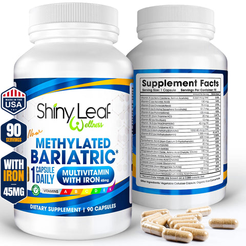 Methylated Bariatric Multivitamin with 45mg Iron Capsules