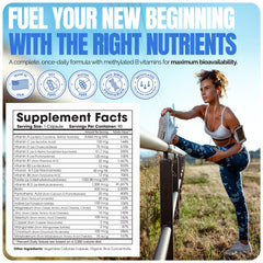Methylated Bariatric Multivitamin with 45mg Iron Capsules