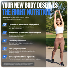 Methylated Bariatric Multivitamin with 45mg Iron Capsules