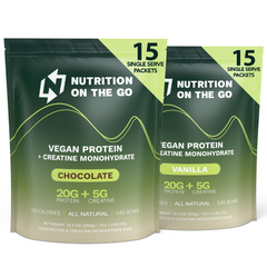 Vegan Protein Powder with Creatine Single-Serve Packets
