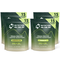 Vegan Protein Powder with Creatine Single-Serve Packets