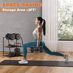 Adjustable Multi-Functional Dumbbell and Barbell Home Gym Set