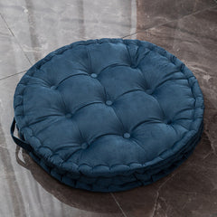 Nordic Plush Tufted Floor Cushion — Round Meditation & Shala Zafu