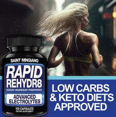 Rapid Rehydr8 Electrolyte Recovery Support Supplement Capsules