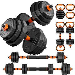 Adjustable Multi-Functional Dumbbell and Barbell Home Gym Set