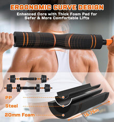 Adjustable Multi-Functional Dumbbell and Barbell Home Gym Set