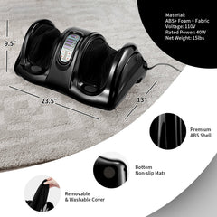Therapeutic Shiatsu Foot Massager with Deep Rolling Therapy