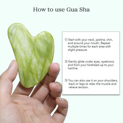 Jade Roller and Gua Sha Facial Beauty Tool Set