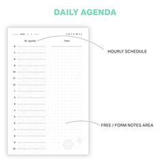 OneBook Undated Daily Planner Notebook and Journal
